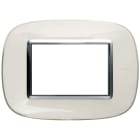 BTICINO - BTIHB4803DB AXOLUTE - PLACCA 3P BIANCO LIQUID