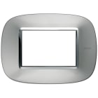 BTICINO - BTIHB4803XC AXOLUTE - PLACCA 3P ALLUMINIO AXOLUTE