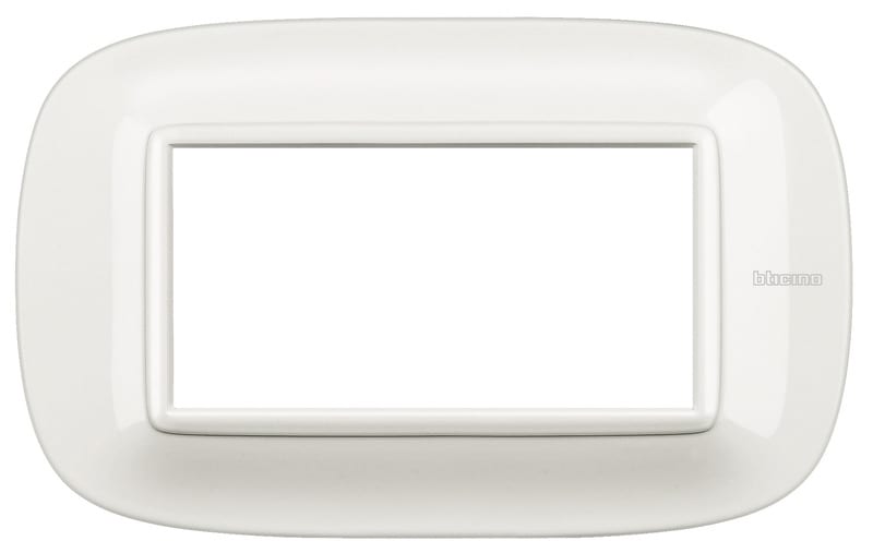 BTICINO S.P.A. - BTIHB4804HD AXOLUTE - PLACCA 4P BIANCO AXOLUTE