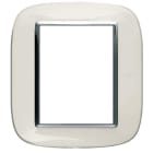 BTICINO - BTIHB4826DB AXOLUTE - PLACCA 3+3P BIANCO LIQUID