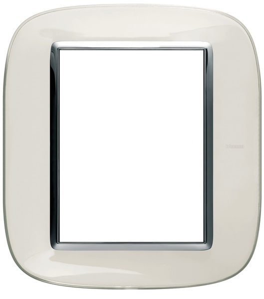 BTICINO S.P.A. - BTIHB4826DB AXOLUTE - PLACCA 3+3P BIANCO LIQUID