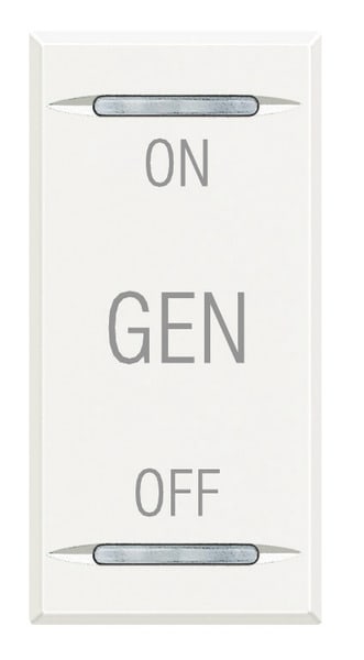 BTICINO S.P.A. - BTIHD4911AF AXOLUTE - COPRIT ON OFF GEN BIANCO