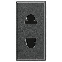 BTICINO BTIHS4125 AXOLUTE - PRESA STD EURO-US 2P 16A C/P