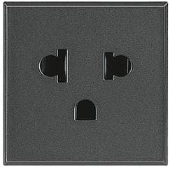 BTICINO S.P.A. - BTIHS4126 AXOLUTE - PRESA EURO-US 2P+T 16A C/P 2 M