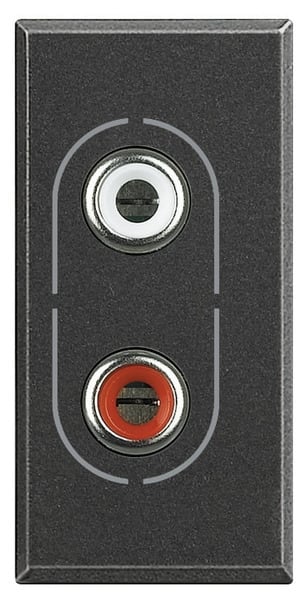 BTICINO BTIHS4281 AXOLUTE - PRESA AUDIO RCAX2