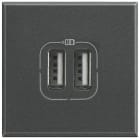 BTICINO - BTIHS4285C2 USB-Lademodul 2-Fach Anthrazit