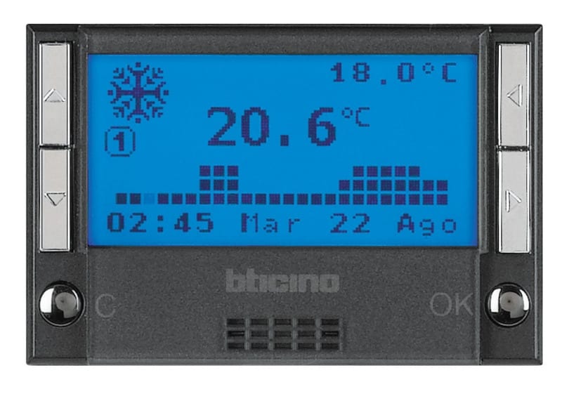 BTICINO S.P.A. - BTIHS4451 AXOLUTE - CRONOTERMOSTATO GIOR/SETT SCUR