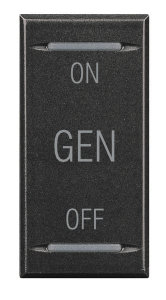 BTICINO S.P.A. - BTIHS4911AF AXOLUTE - COPRITASTO ON OFF GEN SCURO