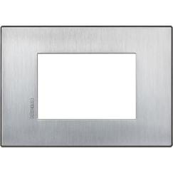 BTICINO S.P.A. - BTIHW4803CRS AXOLUTE AIR-PLACCA 3M CROMO SPAZZOLATO