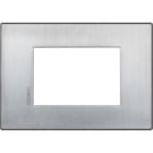 BTICINO - BTIHW4803CRS AXOLUTE AIR-PLACCA 3M CROMO SPAZZOLATO