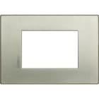 BTICINO - BTIHW4803TIS AXOLUTE AIR-PLACCA 3M TITANIO SPAZZOLATO