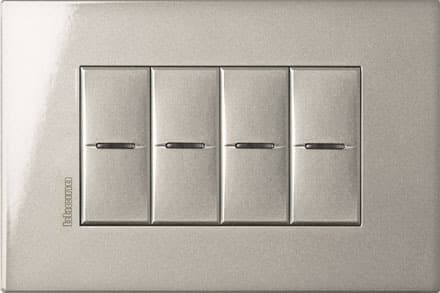 BTICINO S.P.A. - BTIHW4804HC AXOLUTE AIR - PLACCA 4M TECH