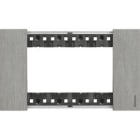 BTICINO - BTIKA4804ZG L.NOW - PLACCA 4P ACCIAIO