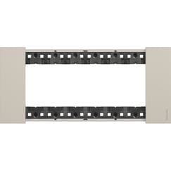 BTICINO S.P.A. - BTIKA4806KM L.NOW - PLACCA 6P SABBIA