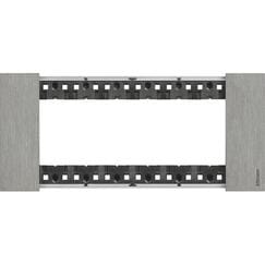 BTICINO S.P.A. - BTIKA4806ZG L.NOW - PLACCA 6P ACCIAIO