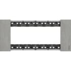 BTICINO - BTIKA4806ZG L.NOW - PLACCA 6P ACCIAIO