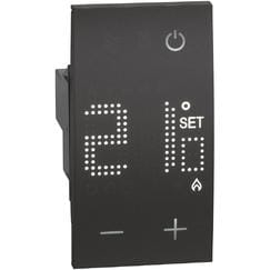 BTICINO BTIKG4441 L.NOW - TERMOSTATO CONDIZION 230V NERO