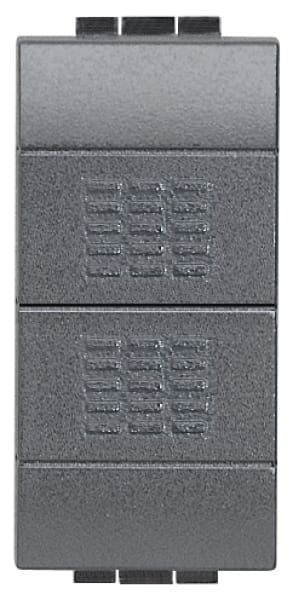 BTICINO S.P.A. - BTIL4036 LIVING INT - DOPPIO PULSANTE 1P NO 10A