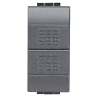 BTICINO - BTIL4036 LIVING INT - DOPPIO PULSANTE 1P NO 10A