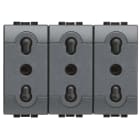 BTICINO - BTIL4180/3 LIVING INT - PRESA TRIPLEX BIPASSO 10/16