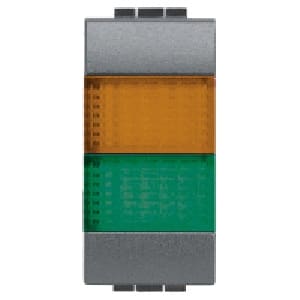 BTICINO S.P.A. - BTIL4372AV LIVING INT - PORTALAMPADA ARANCIO/VERDE