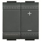 BTICINO - BTIL4408N Tastdimmer 600Va Rl 2-Modulig Anthrazit