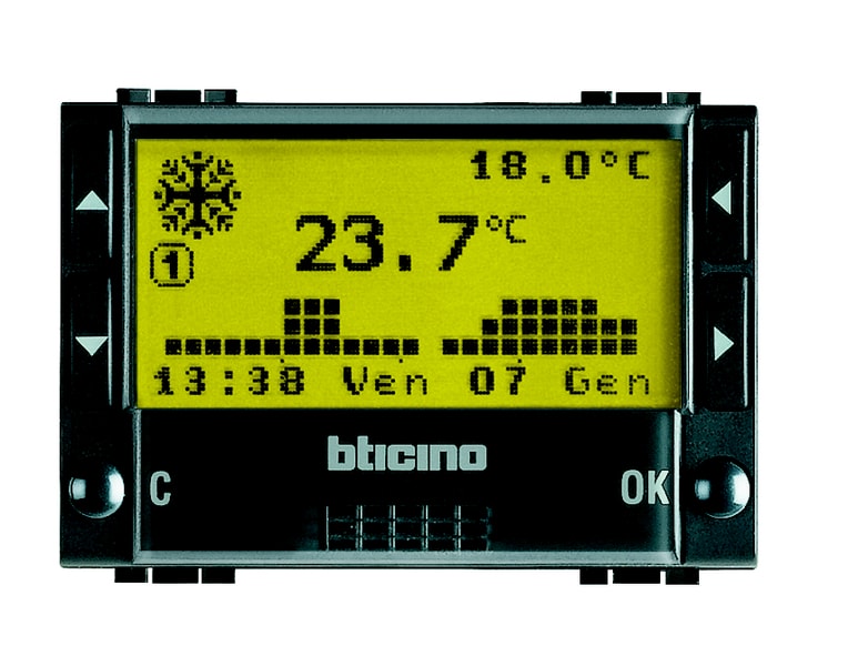BTICINO BTIL4451 LIVING INT - CRONOTERMOSTATO A BATTERIE