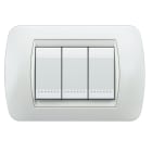 BTICINO - BTIL4803BI LIVING INT - PLACCA 3P BIANCO