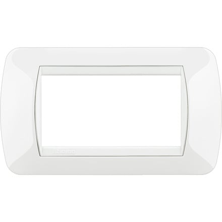 BTICINO S.P.A. - BTIL4804BI LIVING INT - PLACCA 4P BIANCO