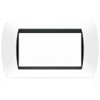 BTICINO - BTIL4804PB LIVING INT.- PLACCA 4P PLASTICA BIANCO S