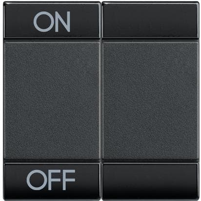 BTICINO S.P.A. - BTIL4911M2AGN LIVING - COPRITASTO ON OFF 2 MOD