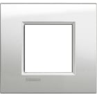 BTICINO - BTILNA4802GL LL - PLACCA 2P ARGENTO LUNARE