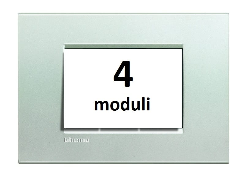 BTICINO BTILNA4804AG LL - PLACCA 4P ARGENTO
