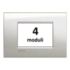 BTICINO - BTILNA4804GL LL - PLACCA 4P ARGENTO LUNARE