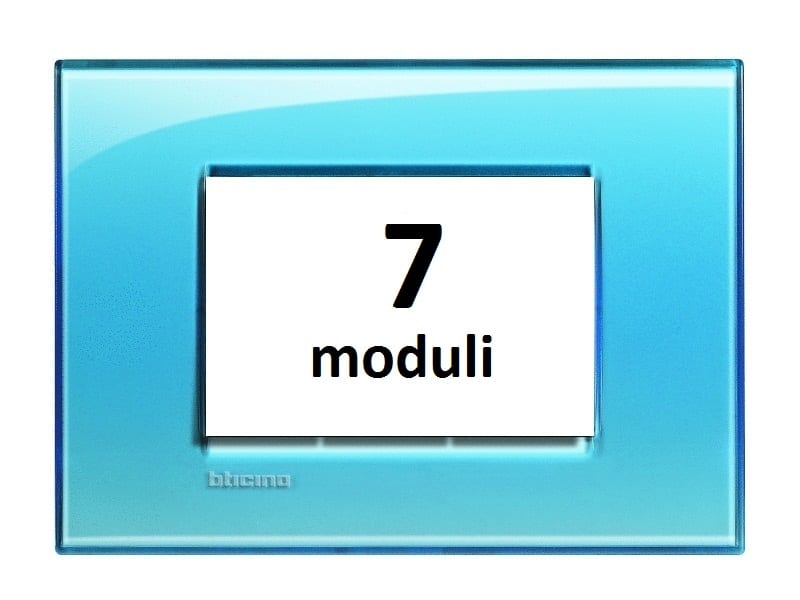 BTICINO BTILNA4807AD LL - PLACCA 7P AZZURRO