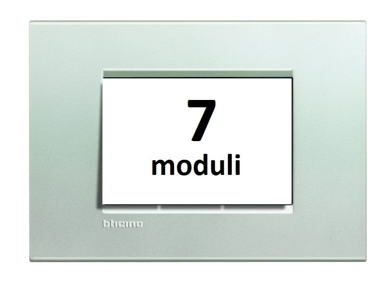 BTICINO BTILNA4807AG LL - PLACCA 7P ARGENTO