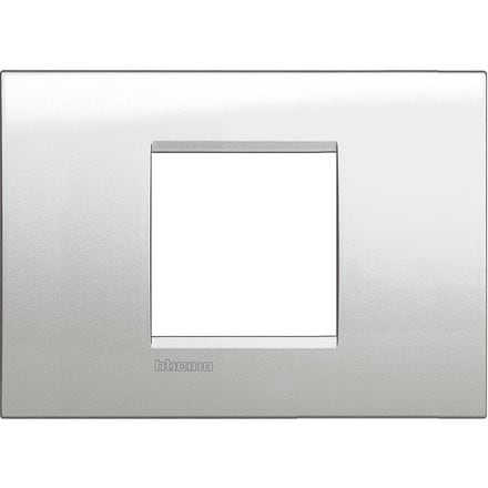 BTICINO BTILNA4819GL LL - PLACCA 2P ARGENTO LUNARE