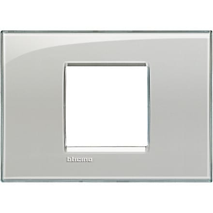 BTICINO S.P.A. - BTILNA4819KG LL - PLACCA 2P GRIGIO GHIACCIO
