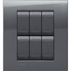 BTICINO - BTILNA4826AC LL - PLACCA 3+3P ACCIAIO