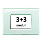 BTICINO - BTILNA4826KA LL - PLACCA 3+3P ACQUAMARINA