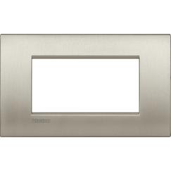 BTICINO S.P.A. - BTILNC4804TIS LL - PLACCA 4P TITANIO SPAZZOLATO