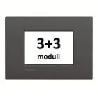 BTICINO - BTILNC4826AR LL - PLACCA 3+3P ANTRACITE