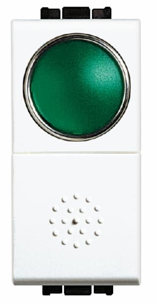 BTICINO S.P.A. - BTIN4038V LIGHT - PULSANTE 10A + PORTALAMPADA VERD