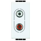BTICINO - BTIN4281 LIGHT - PRESA AUDIO RCAX2
