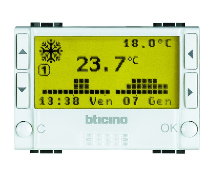 BTICINO S.P.A. - BTIN4451 LIGHT - CRONOTERMOSTATO A BATTERIE