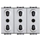 BTICINO - BTINT4180/3 LIGHT TECH - PRESA TRIPLEX BIPASSO 10/16