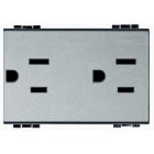BTICINO - BTINT4188 LIGHT TECH - PRESA DUPLEX UL 2P+T 15A