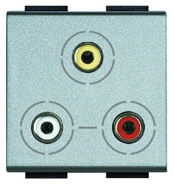 BTICINO S.P.A. - BTINT4283 LIGHT TECH - PRESA VIDEO RCAX3