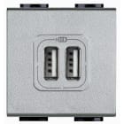 BTICINO - BTINT4285C2 LL - CARICATORE USB 2 PRESE TECH