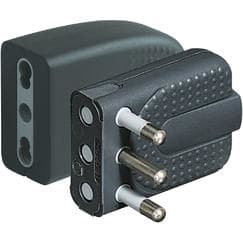 BTICINO S.P.A. - BTIS2466TGP KIT - SPINA + PRESA CORNER 2P+T 16A GRIG